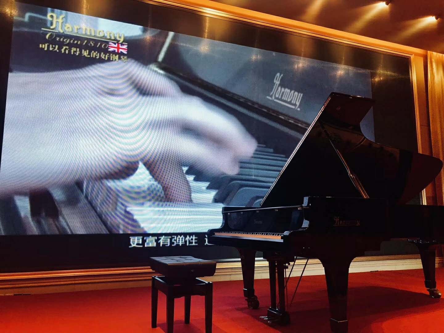 音樂會開始前播放哈曼尼宣傳視頻 音樂會開始前播放哈曼尼宣傳視頻